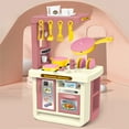 thumbnail image 2 of Pink Children'S Miniature Kitchen Toy Set, Cooking Role Play With Utensils For Imaginative Play And Practical Skills, 2 of 9