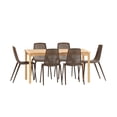 thumbnail image 4 of Amazonia Iris 7-Piece Patio Dining Table Set, Eucalyptus 100% FSC, Ideal for Outdoors and Indoors, Brown, 4 of 9