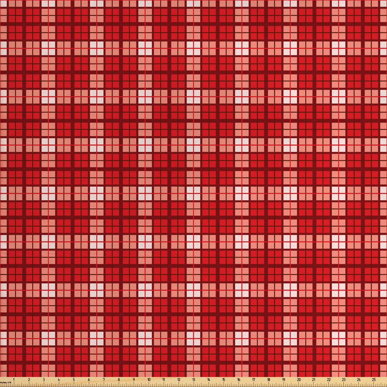 Plaid Fabric by The Yard, Tartan Pattern with Grid Style Vintage ...