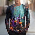 thumbnail image 1 of Blusas y camisas de manga larga con cuello redondo, moda casual para hombre, estampado deportivo, blusas de manga larga con cuello redondo, camisas para hombre, blusa de poliéster, 1 of 5