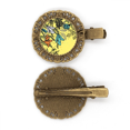 thumbnail image 1 of Art Moderne Lys Fleurs Épingle à Cheveux Broche Barrette, 1 of 3
