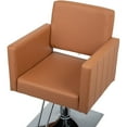 thumbnail image 3 of UBesGoo 360° Swivel Barber Chair with Reclining Back, T-shaped Footrest, Blrown, 3 of 9