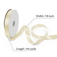 thumbnail image 3 of THEGLY Ivory Satin Ribbon 7/8 Inch x 100 Yards, Gift Wrapping Ribbon for Wedding, Easter, Christmas, Crafts, Floral Arrangements & Hair Bows, 3 of 8