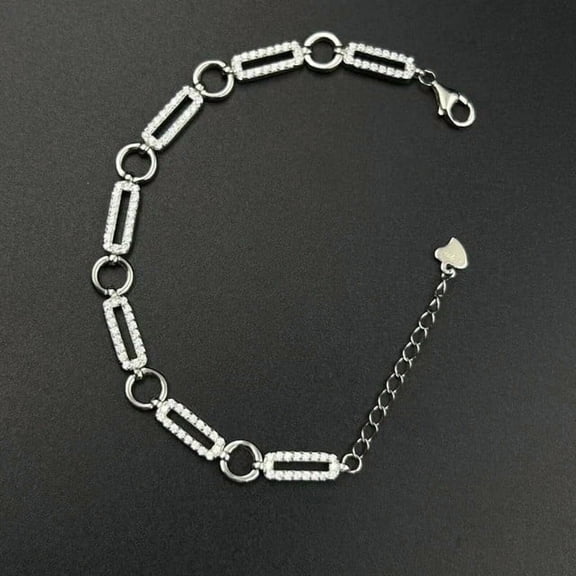 3Ct Round Cut Lab-Created Diamond Women Tennis Bracelet 14K White Gold Plated 7"