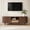 Walnut, variant on Spruce & Spring Tambour TV Stand with Power Outlet, Mid-Century Modern Entertainment Center, Rattan Drawer & Fluted Sliding Doors, Solid Wood Legs & Cable Management, Walnut, for TVs up to 80 Inch