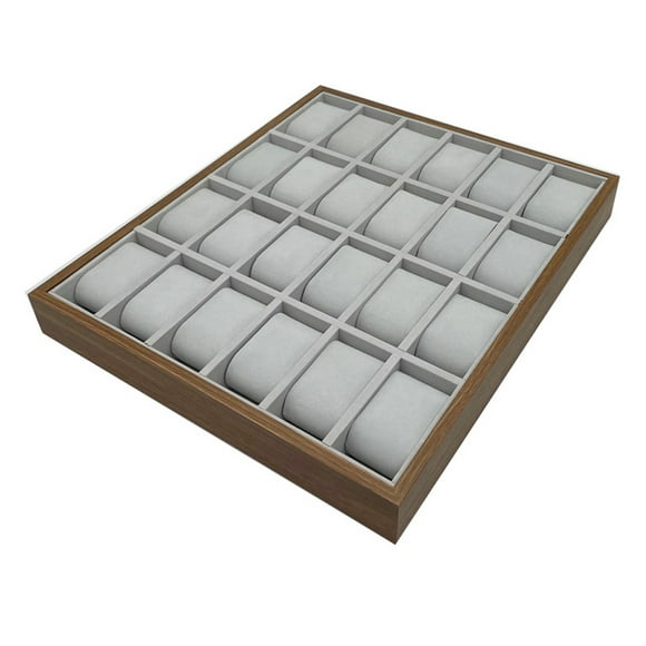 KAKOWELY 24 Slots Watch Storage Box Watch Storage Holder Watch Display Box Storage Box,15.67X"X12.99"X1.77"