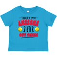 thumbnail image 3 of Inktastic That's My Awesome Sister out There with Softballs Boys or Girls Baby T-Shirt, 3 of 5