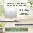 thumbnail image 5 of HP 17.3" HD+ Touchscreen Laptop, AMD Ryzen 5 7530U (Beats i7-1165G7), 12GB RAM, 256GB SSD, Backlit KB, WIFi 6,Bluetooth, Webcam, HDMI, Windows 11 Home, Silver, 5 of 6