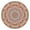 Style, variant on Mandala Tablecloth Fusion of Colors Pattern Waterproof Round Cover with Elastic Edges and Back for Relaxation and Meditation