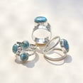 thumbnail image 6 of YoTreasure Three Stone Turquoise Ring .925 Sterling Silver, 6 of 7
