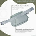 thumbnail image 2 of FITKICKS Airlight Belt Bag Lightweight Fanny Pack, Waist Pouch with Adjustable Strap - Blue, 2 of 6