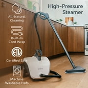 منظف البخار Pure Enrichment PureClean XL – جهاز بخار احترافي متعدد الأغراض ومتين بسعة 1.5 لتر، 17 ملحقًا، تنظيف عميق خالٍ من المواد الكيميائية للأرضيات والمفروشات والنوافذ والجص والسيارات والمزيد