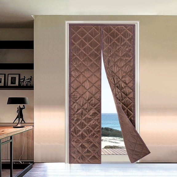 Magnetic Thermal Insulated Door Curtain Winter Doorway Cover Waterproof 36 82