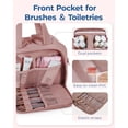 thumbnail image 4 of Premium Edition  Travel Toiletry Bag, Lightweight Large Wide-open Travel Bag for Women, Puffy Cosmetic Makeup Bag Organizer with Handle for Accessories,Essentials, Toiletries, 4 of 6