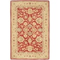 thumbnail image 5 of SAFAVIEH Anatolia Tracy Traditional Wool Area Rug, Red/Ivory, 6' x 6' Round, 5 of 9