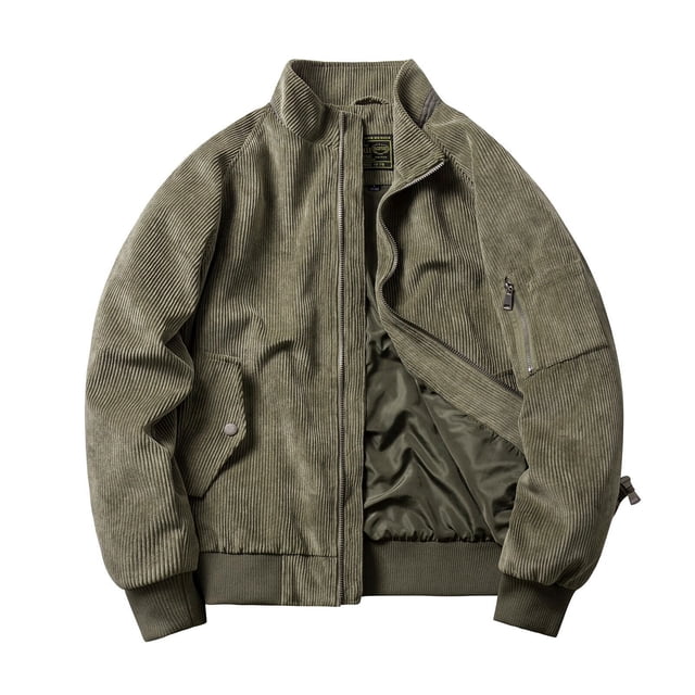 Qertyioot Hauts pour Hommes Mode Veste Décontractée Extérieur Manches Longues Manteau Chaud