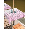 thumbnail image 2 of Outdoor Tablecloth with Umbrella Hole for Patio/Picnic/Party/Camping, Pink Waterproof Table Cloth Square Cover Washable, Polka Dots Watercolor Abstract Art (54"x 54"), 2 of 8
