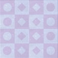 thumbnail image 1 of Ahgly Company Machine Washable Indoor Square Transitional Lavender Blue Area Rugs, 6' Square, 1 of 7