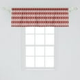 thumbnail image 2 of Ambesonne Christmas Window Valance, Scandinavian, 54" X 18", Red White, 2 of 3