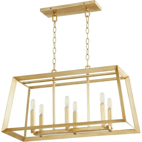 Cyan lighting - Hyperion - 6 Light Island-20.75 Inches Tall and 12.5 Inches Wide