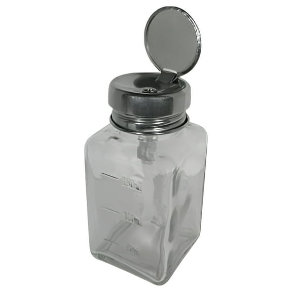 DL Pro Glass Pump Dispenser Bottle 6oz #DL-C334