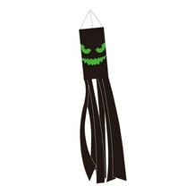 Beautynvta Halloween Windsock Flag, Scary and Spooky Ghost Wind Socks Flag, Outdoor Hanging Decoration for Home Yard Patio Lawn Garden Tree Party Decoration