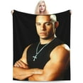 thumbnail image 2 of Blanket Vin Diesel Ultra-Soft Micro Fleece Wollen Blankets Throw Blankets Carpet Gift for Home Decoration,Decor Sofa,Office,Dormitory Bed car Camp Couch All Seasons, 2 of 6