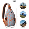 thumbnail image 4 of Beach and Coral Pattern Lightweight Travel Sling Backpack Durable Multipurpose Crossbody Bag with Tropical Fish and Marine Life Design for Hiking and Outdoor Use, 4 of 4