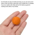 thumbnail image 4 of Wool Felt Balls Beads Woolen Fabric 2cm 20mm Orange for Home Crafts 50Pcs, 4 of 5