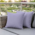 thumbnail image 4 of Pure Lavender Waterproof Outdoor Pillow Covers 20''x20'' Set of 2, Patio Furniture Cushion Covers for Chairs, Simple Solid Color Decorative Pillow Cases for Garden/Pool/Beach, 4 of 9