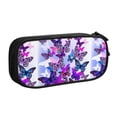 thumbnail image 2 of Vsdgher Flying Butterflies Print Large Capacity Pencil Case Pouch with Zipper, Portable Aesthetic Big Capacity Pencil Cases Pen Office Travel Stationery Bag, 2 of 8