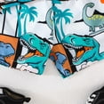 thumbnail image 4 of TOWED22 Infant Toddler Boy Casual Outfits 2pcs Sleeveless Tank Shirt + Print Drawstring Shorts Summer Clothes Set(Orange,9-12 M), 4 of 9