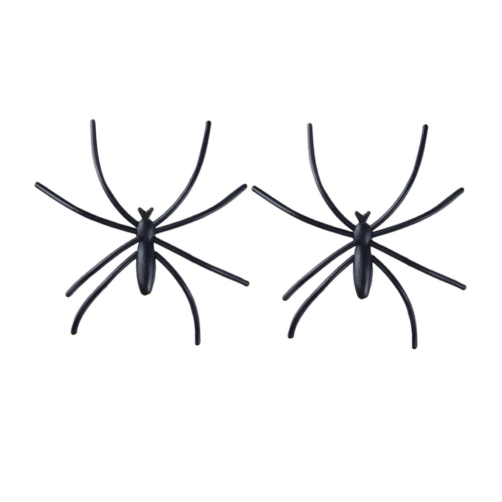 20pc Plastic Fake Spider Prank Joke Funny Halloween Party Decor Carnival Costume 