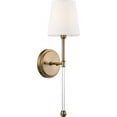 thumbnail image 5 of 60/6687 Nuvo Lighting Olmsted-1 Light Wall Sconce-5.5 Inches Wide by 19 Inches High-Burnished Brass/White Finish, 5 of 10