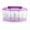 Purple, variant on Nieyigj Aquarium Fish Tank LED Acrylic Three Divisions Breeding Isolation Box for Small Fishes, Blue