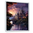 thumbnail image 2 of Designart "Castles Twilight Deep II" Cityscapes Floater Framed Canvas Print, 2 of 7