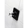 thumbnail image 2 of Kingston Brass KS3040PX Single-Handle Three-Way Diverter Valve with Square Trim Kit in Matte Black, 2 of 9