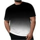 thumbnail image 2 of Tops para hombre, blusas y camisas de manga corta con cuello redondo para hombre, blusa informal grande con cuello redondo y manga corta degradada, blusa de poliéster para hombre, 2 of 5
