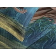 thumbnail image 4 of Ambesonne Mermaid Quilted Bedspread Set 3 Pcs, Magic Aqua Sea Lily, King Size, Burnt Sienna Pale Blue, 4 of 5