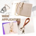 thumbnail image 7 of Triangle Ring Buckle Metal Spring Snap Clip Jump Rings Keychain Belt Fastener for DIY Purses Dark Gray 1", 7 of 7