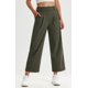 thumbnail image 5 of Pantalones de vestir de pierna ancha Libin para mujer, color verde militar, talla S, 5 of 8