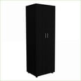 thumbnail image 2 of 3 Piece Bedroom Set, London Armoire + 2 Omaha Nightstands, Black | Particle Board | Bachelor's Chests, 2 of 10