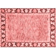 thumbnail image 1 of Ahgly Company Machine Washable Indoor Rectangle Abstract Red Modern Area Rugs, 8' x 12', 1 of 4