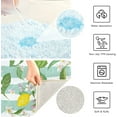 thumbnail image 6 of SKYSONIC Toilet Bathroom Rugs Sets 2 Piece, Lemon Stripe Soft Absorbent Fluffy Toilet Mat Set Non-Slip Rubber Backing Bath Mats for Bathroom,16"x24"+20"x24", 6 of 7