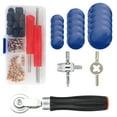 thumbnail image 1 of 70 Pcs/ensemble Outil de Réparation de Roue de Voiture Camion Moto Scooter Ensemble de Pneus de Moto Vélos Portables Patchs de Pneus Capuchon de Valve Retrait Outil à Main, 1 of 7