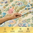 thumbnail image 2 of Kingrest Luxury 100% Organic Cotton King Duvet Cover Set Solid Color Art Decor, Soft & Breathable 3 Pieces King Bedding Sets, Pattern King Comfy Duvet Cover Set, with Zipper Closure, 2 of 9