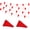Red and White, variant on 100 Feet 60 Pcs Green and White Pennant Banner Flags String Hanging Triangle DIY Flags, Bunting Streamers Decorations for Grand Opening, Birthday, Wedding, Party Celebration (Green and White)