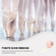 thumbnail image 6 of Onaparter 2pcs Dancing Shoe Ribbon Pointe Shoe Ribbon Practical Satin Ballet Show Ribbons （Pink）, 6 of 6