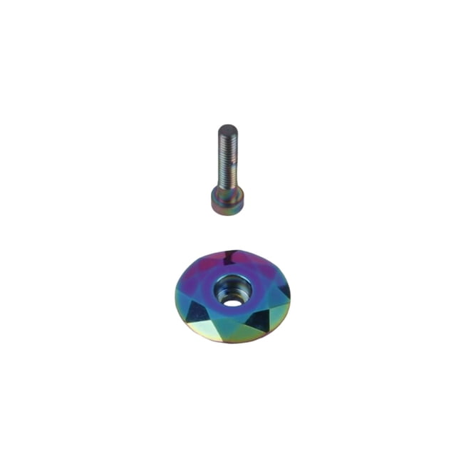 Soidarity Tapas de auriculares para bicicletas de montaña con tornillo, aleación de aluminio, cubierta de horquilla delantera para bicicletas, pernos, Ciclismo Soidarity OD026013-00