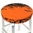 thumbnail image 3 of Naloa Halloween With Black Bats Round Bar Stool Cushion Cover 12-14 inch, Fits Kitchen, Office, Restaurant Chairs - {sizeName}14 inch, 3 of 7